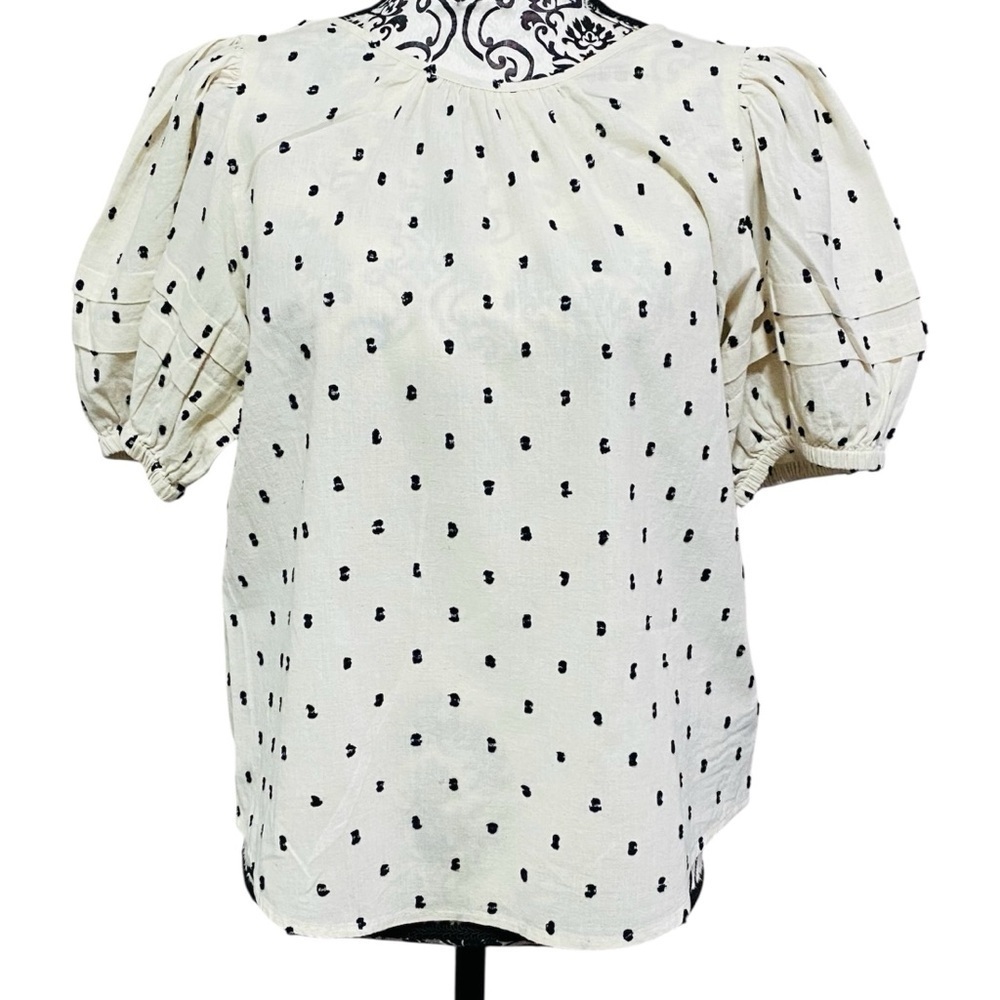 Madewell Women’s Puff Sleeve Blouse Top Sz-Small